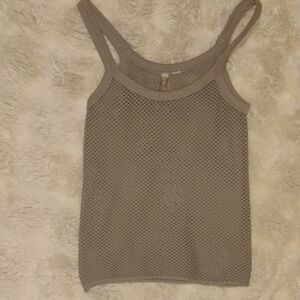 Mesh Tank Top in Taupe Size: Small Lightly Used